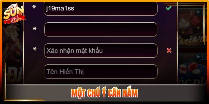 Một chú ý cần nắm