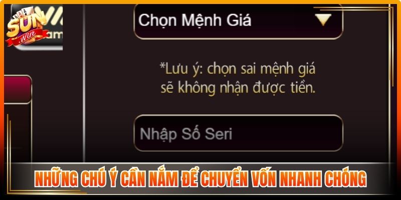 Những chú ý cần nắm để chuyển vốn nhanh chóng