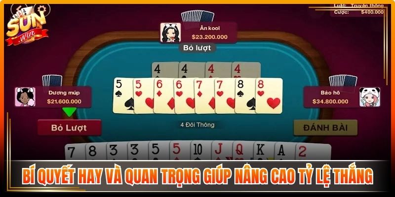 Bí quyết hay và quan trọng giúp nâng cao tỷ lệ thắng